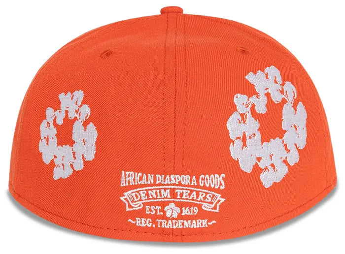 Boné Denim Tears x New Era Cotton Wreath 59/50 “Orange”