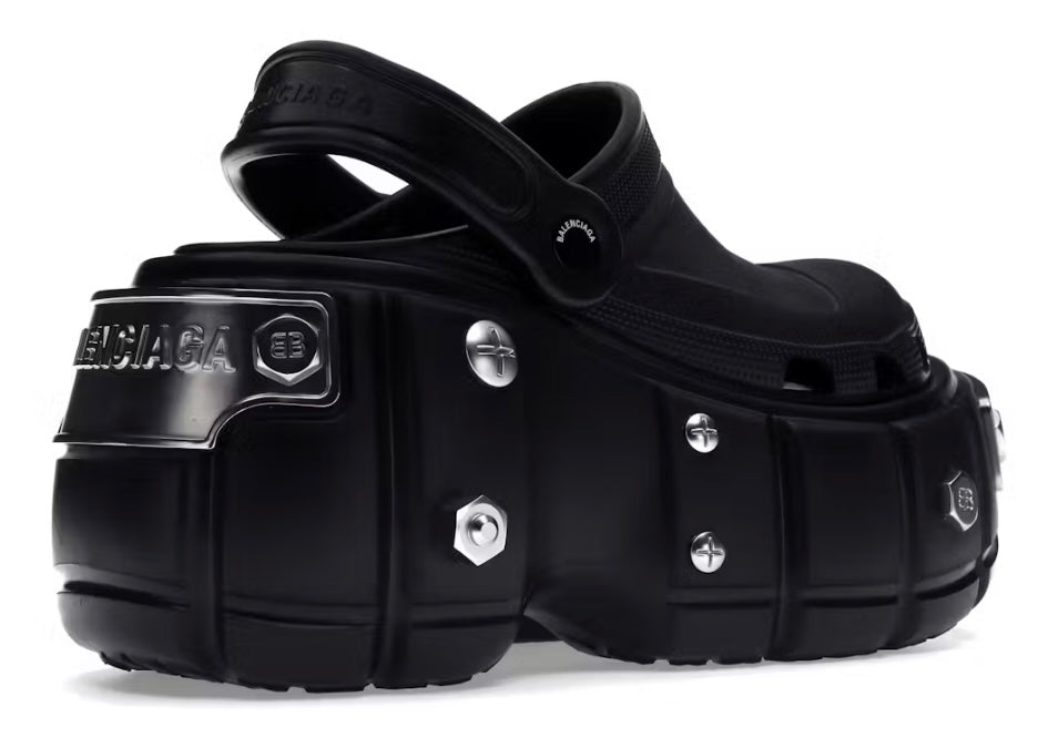 Sandália Balenciaga x Crocs Hardcrocs ‘Black’