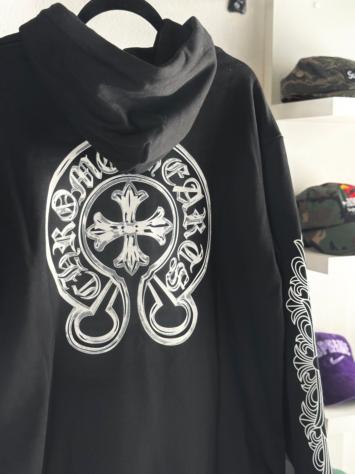 Moletom Chrome Hearts Glow In The Dark Black (Pronta Entrega)