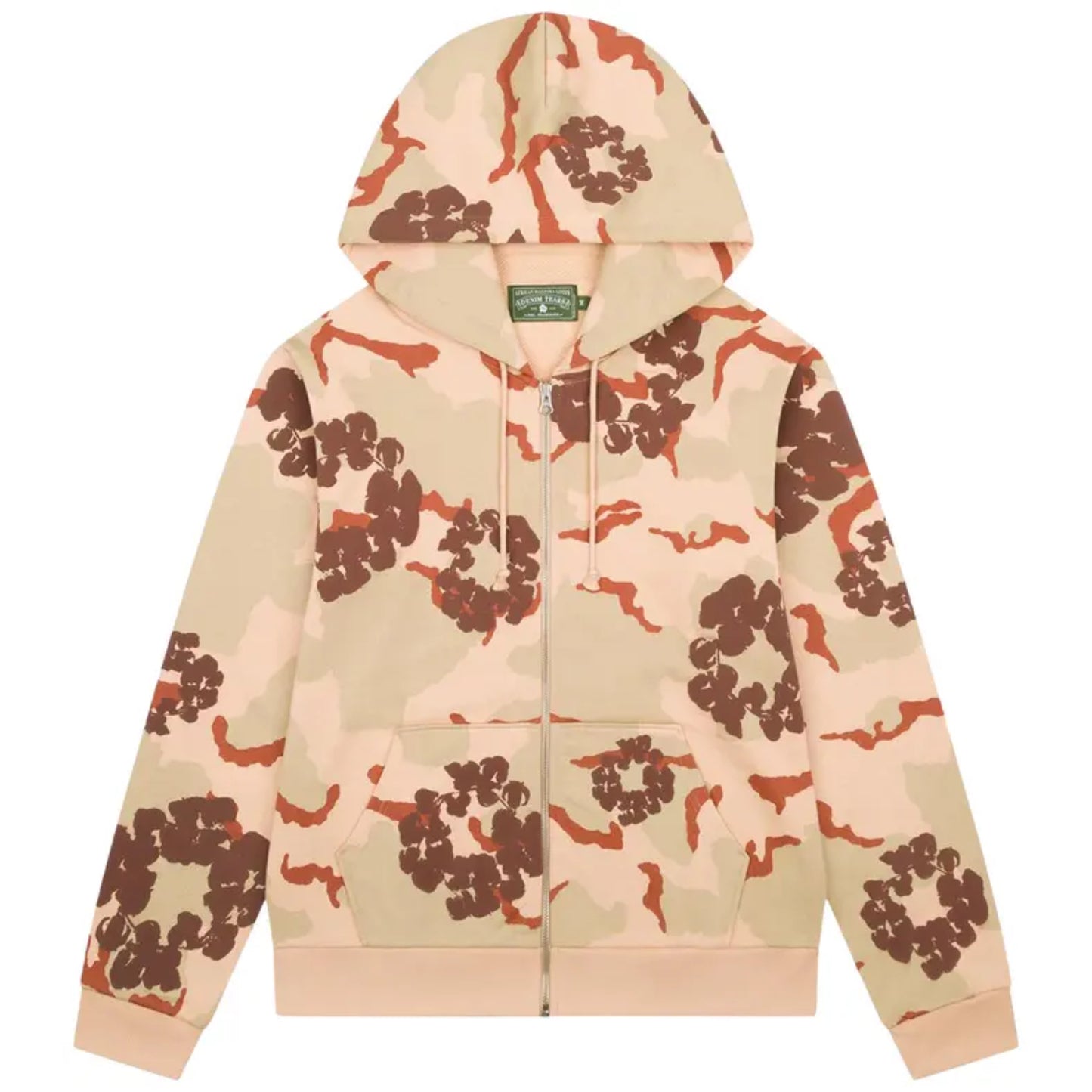 Moletom Denim Tears The Wreath Zip ‘Brown Camo’