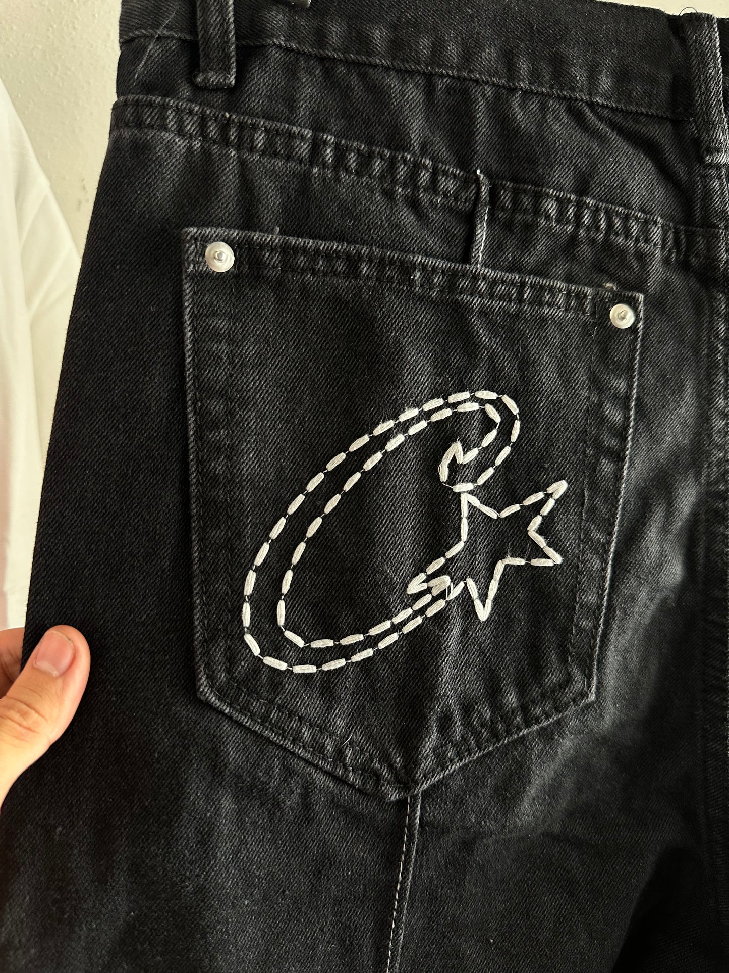 Conjunto Corteiz Denim Black “C-Star” (Pronta Entrega)