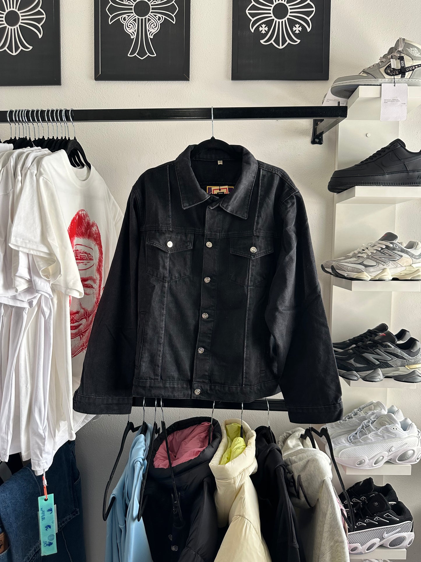 Conjunto Corteiz Denim Black “C-Star” (Pronta Entrega)