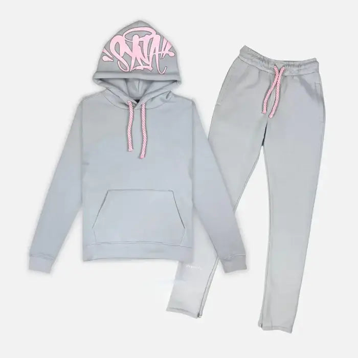 Conjunto Syna World Cinza/Rosa
