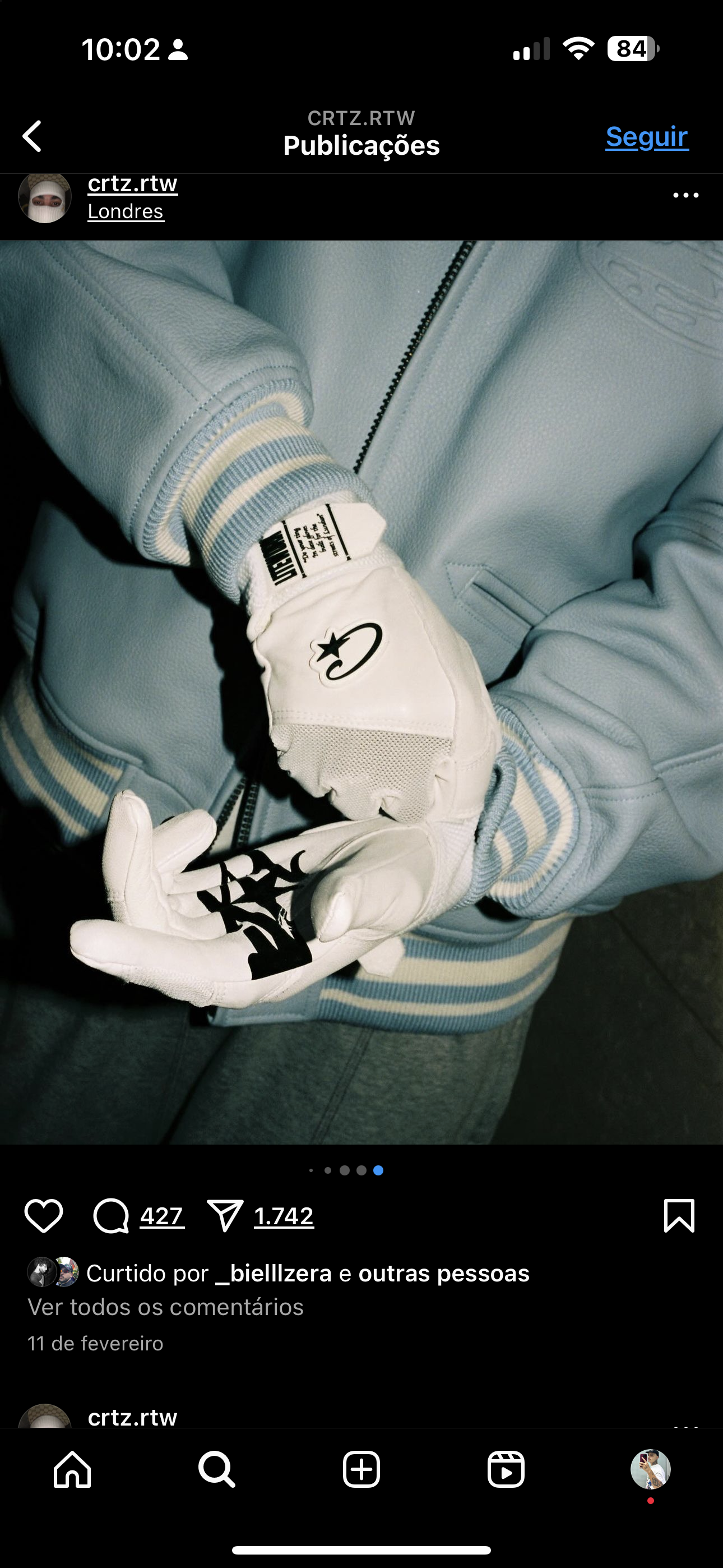Luva Corteiz “White”