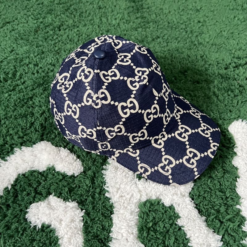 Boné Gucci Canvas GG Blue Marine