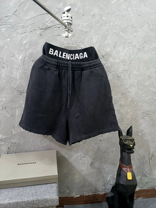 Shorts Balenciaga Double Waist ‘Black’