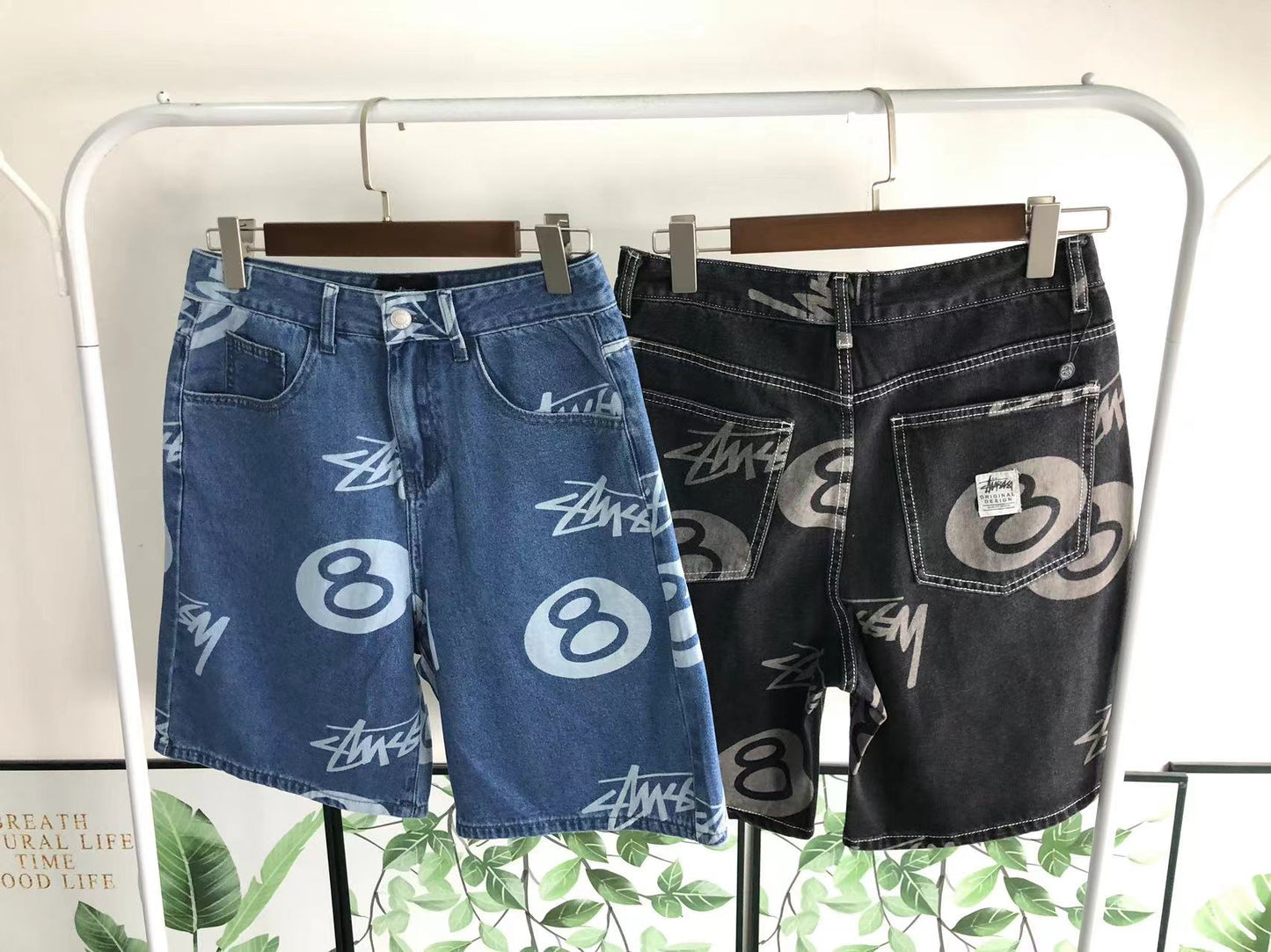 Shorts Stussy Stock 8 Ball Denim