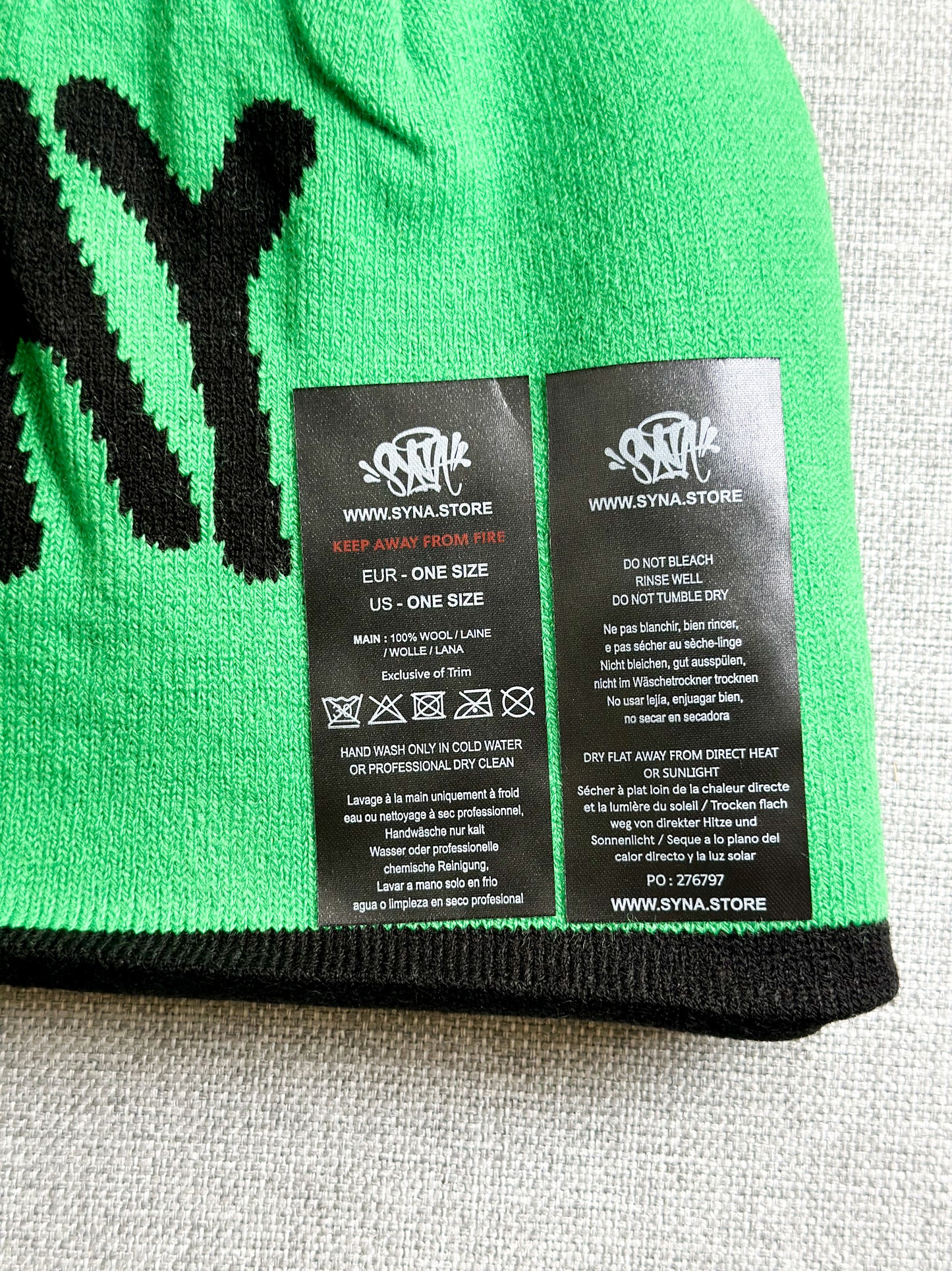 Touca Syna World Synarchy Reversible Green Black (Pronta Entrega)