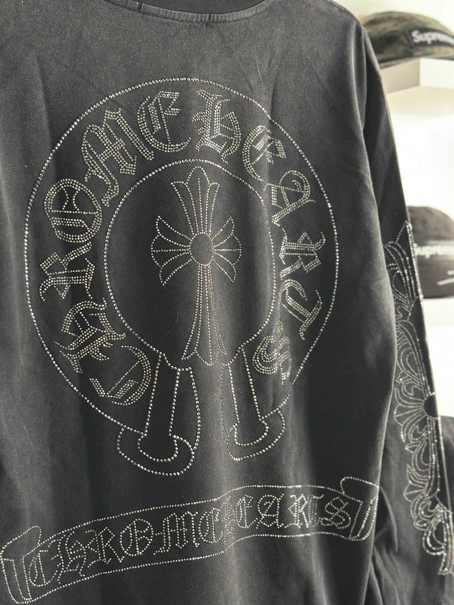 Camiseta Manga Longa Chrome Hearts ‘Black Pocket Bright’ (Pronta Entrega)