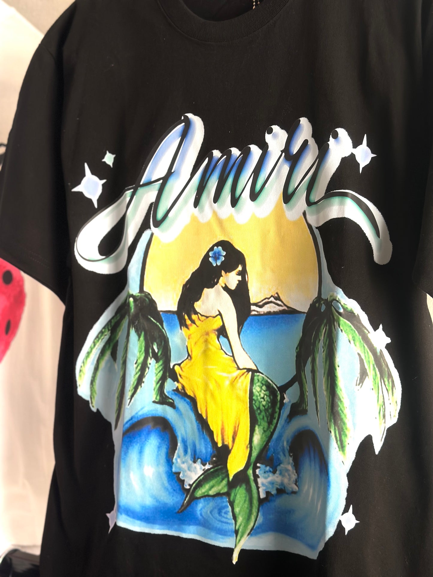 Camiseta Amiri ‘Mermaid / Black’ (Pronta Entrega)