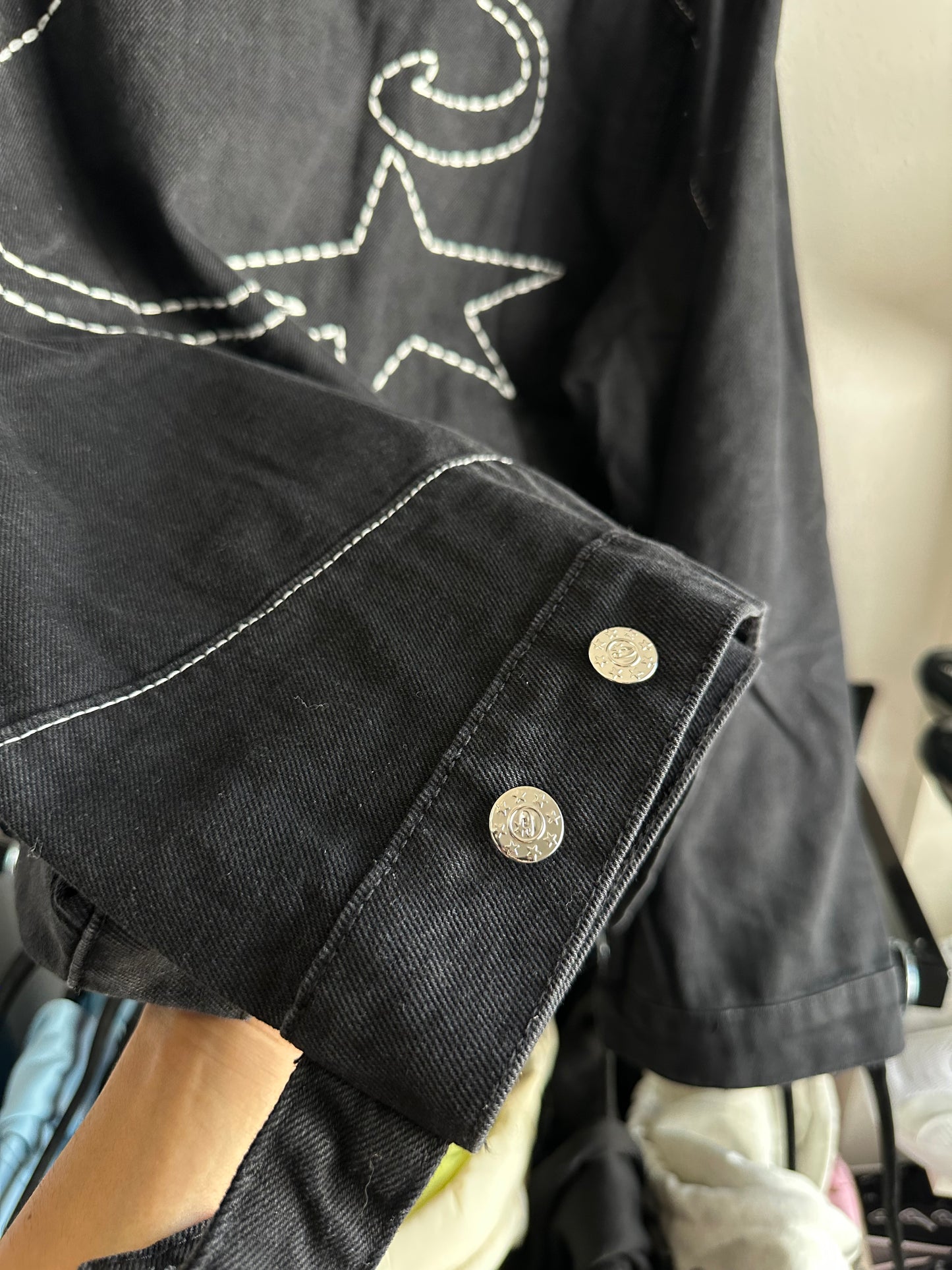 Conjunto Corteiz Denim Black “C-Star” (Pronta Entrega)