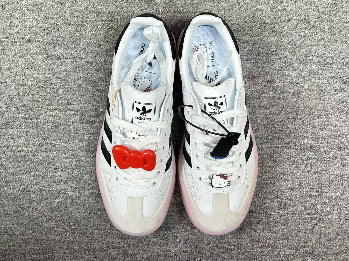 Adidas Sambae x Hello Kitty Cloud White Clear Pink Branco