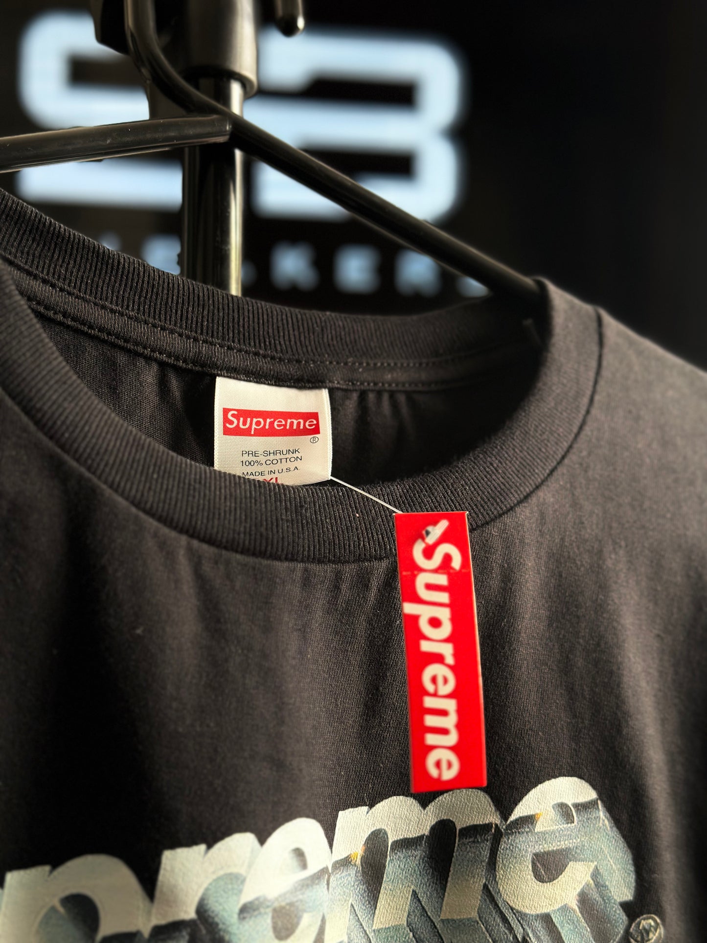 Camiseta Supreme Chrome Black" (Pronta Entrega)