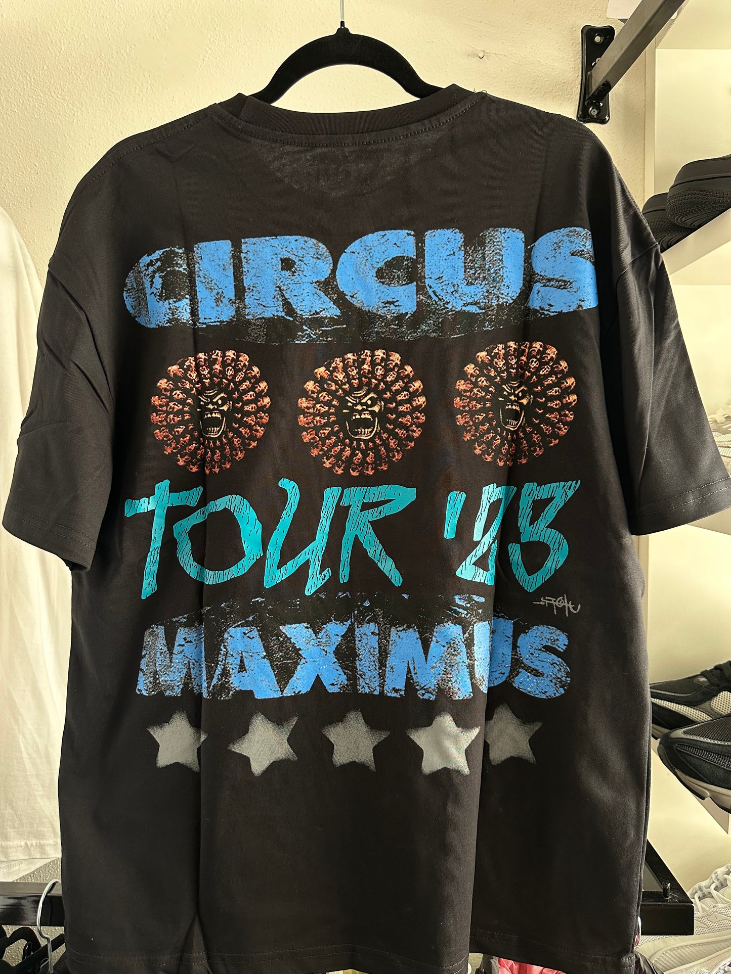 Camiseta Travis Scott Preta “Circus Maximus LA” (Pronta Entrega)