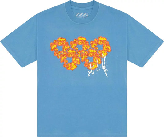 Camiseta Denim Tears x Offset Selt It Off Blue