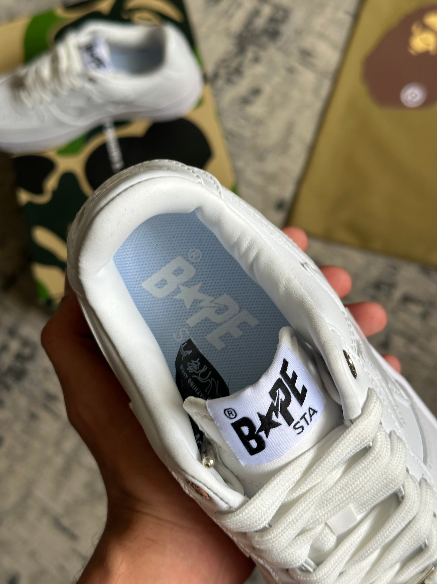 Bapesta “Triple White” (Pronta Entrega)