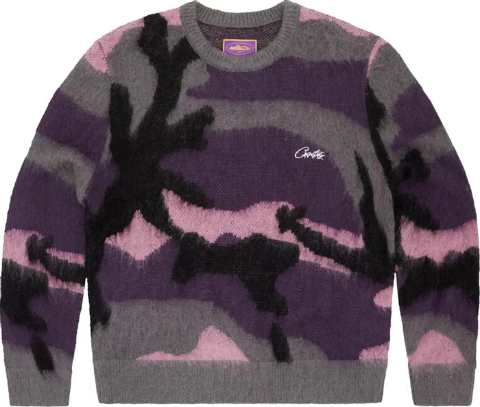 Suéter Corteiz Mohair Knit “Sakura Camo”