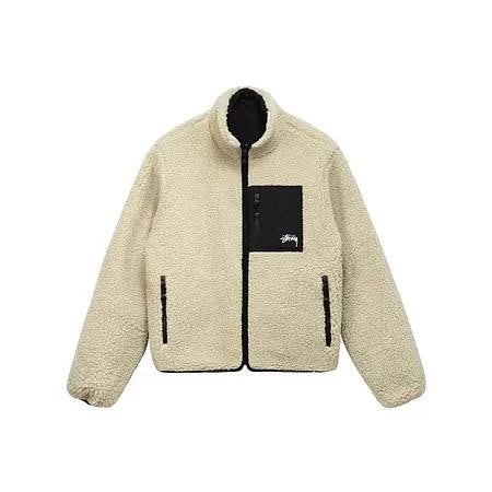 Casaco Stussy “8 Ball Reversible Cream Black”