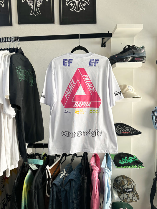 Camiseta Palace x Rapha Off Bike White (Pronta Entrega)