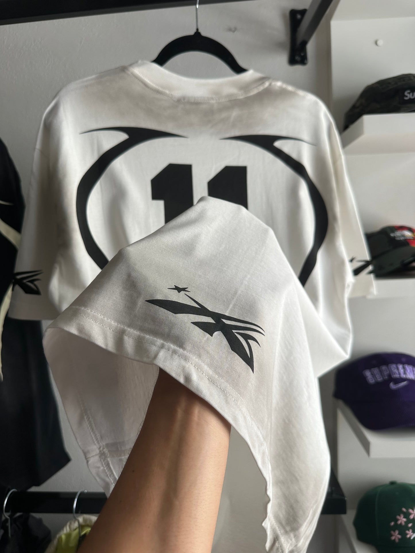Camiseta Hellstar Warm Up White (Pronta Entrega)
