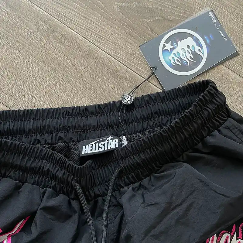 Shorts Hellstar Washed Nylon Athletic Black