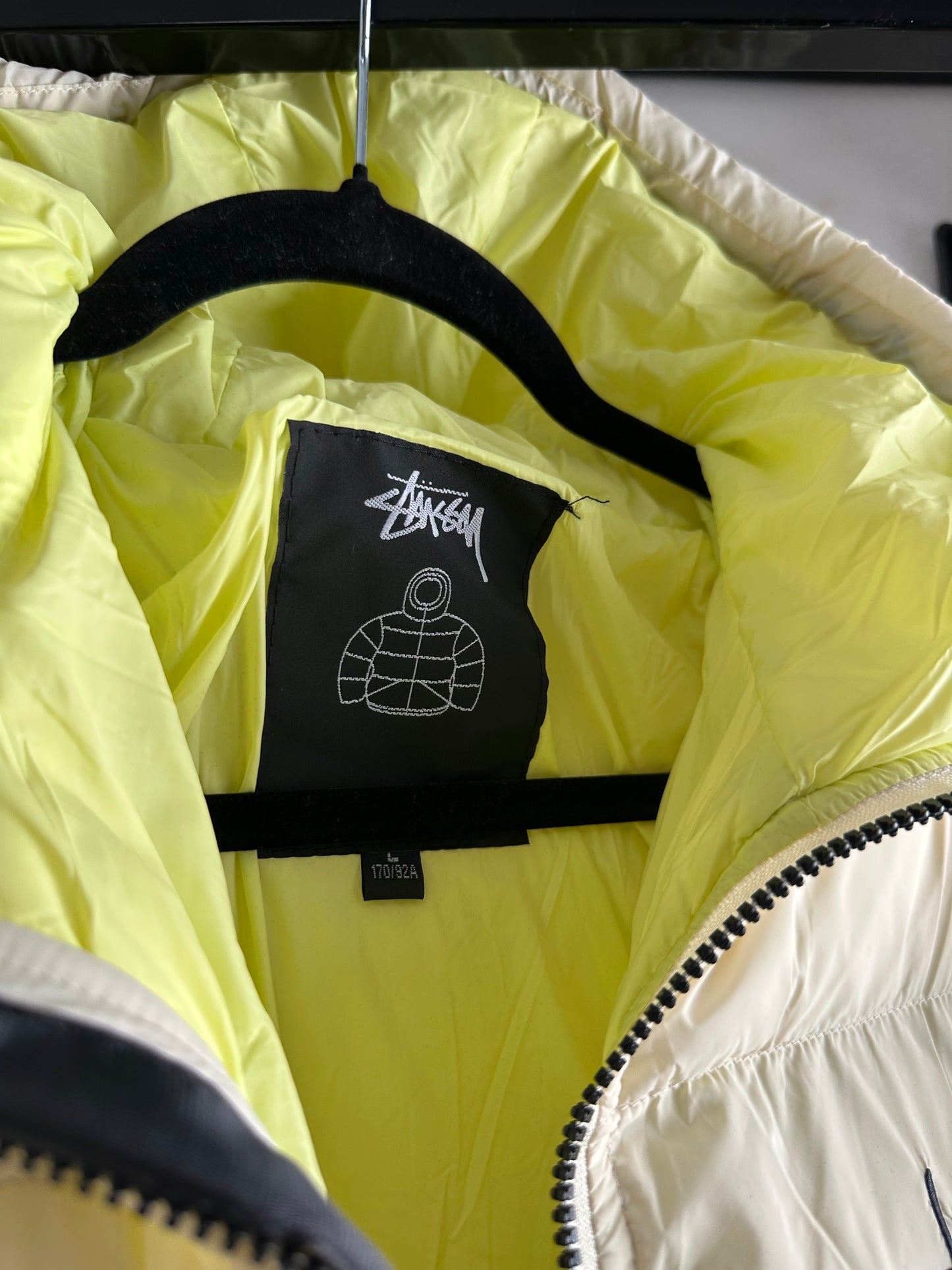 Jaqueta Puffer Stussy “Cream/Green” (Pronta Entrega)