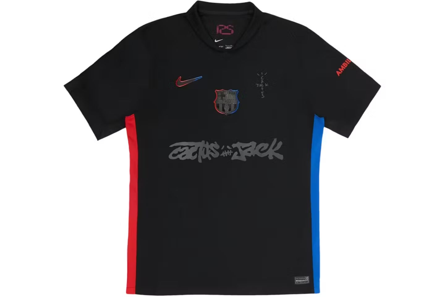 Camiseta Barcelona FC x Travis Scott 2024/25 Match Away Cactus Jack Jersey ‘Black’