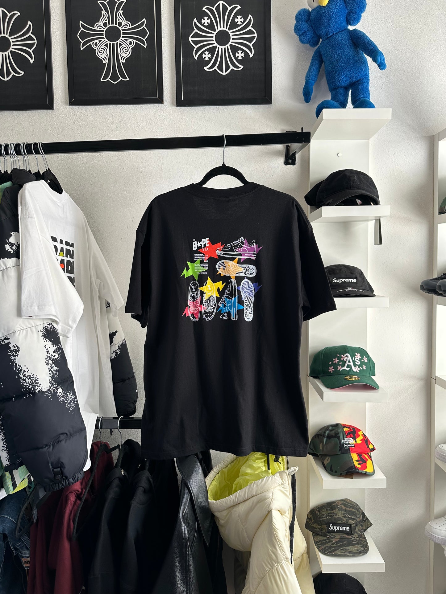 Camiseta Bape ‘Bapesta Mini Logo Multilcolor’ (Pronta Entrega)