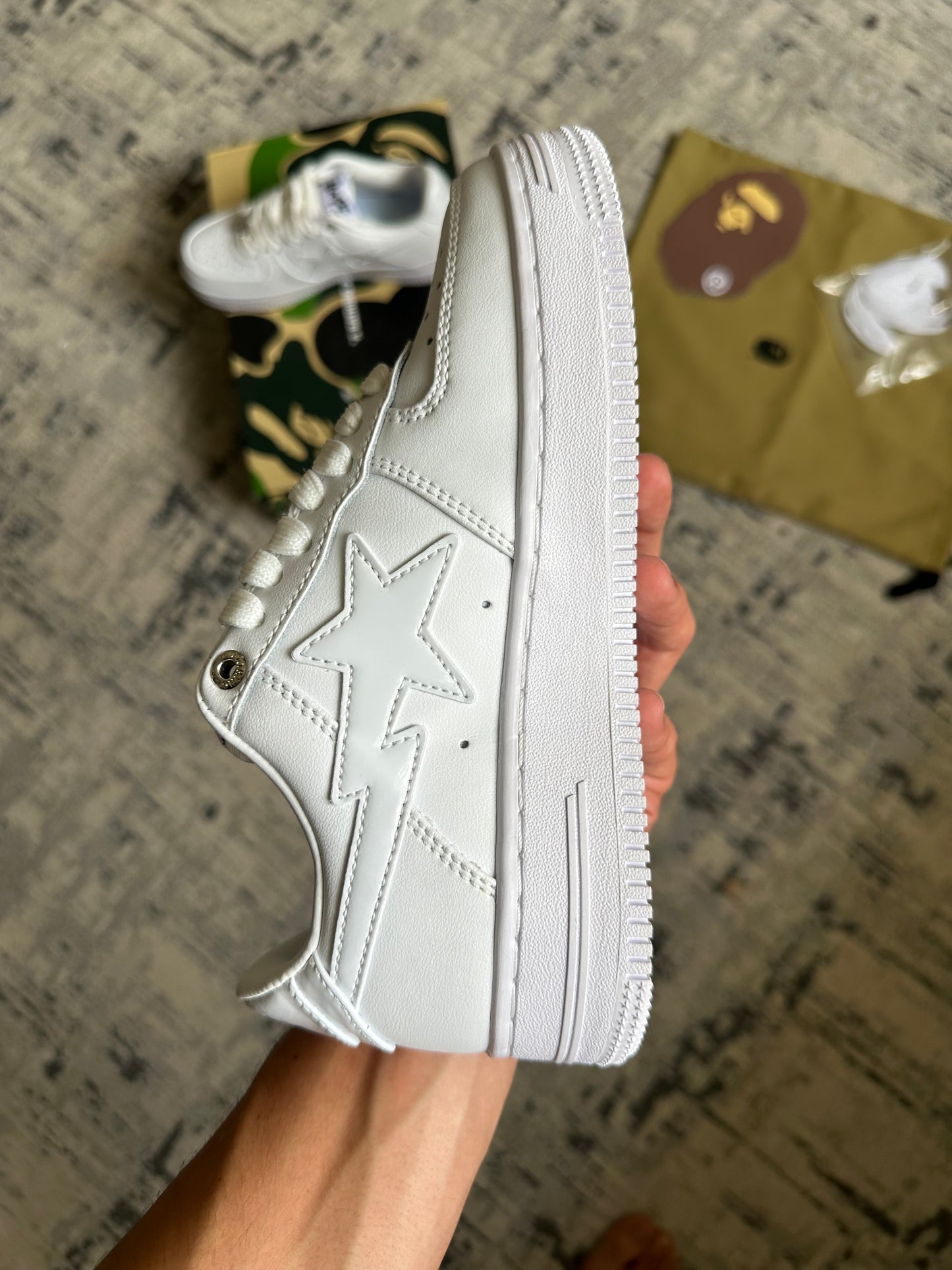 Bapesta “Triple White” (Pronta Entrega)