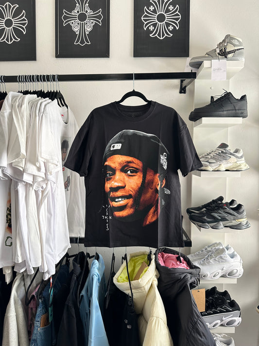 Camiseta Travis Scott Preta “Cactus Jack” (Pronta Entrega)