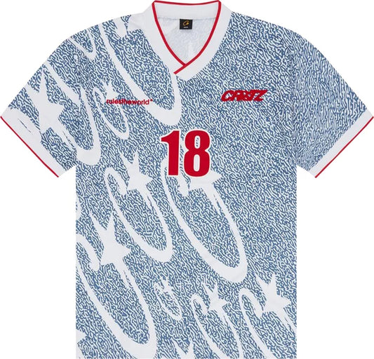 Camiseta Corteiz Stellations Football Jersey “Glacier Blue”