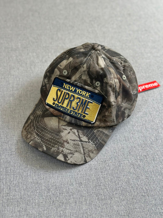 Boné Supreme Six Panel License Plate (Pronta Entrega)