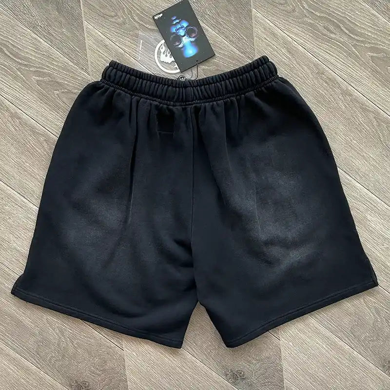 Shorts Moletom Hellstar Flame Black