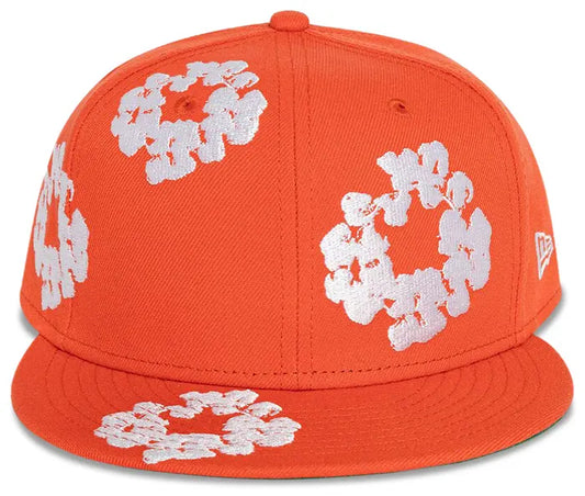 Boné Denim Tears x New Era Cotton Wreath 59/50 “Orange”