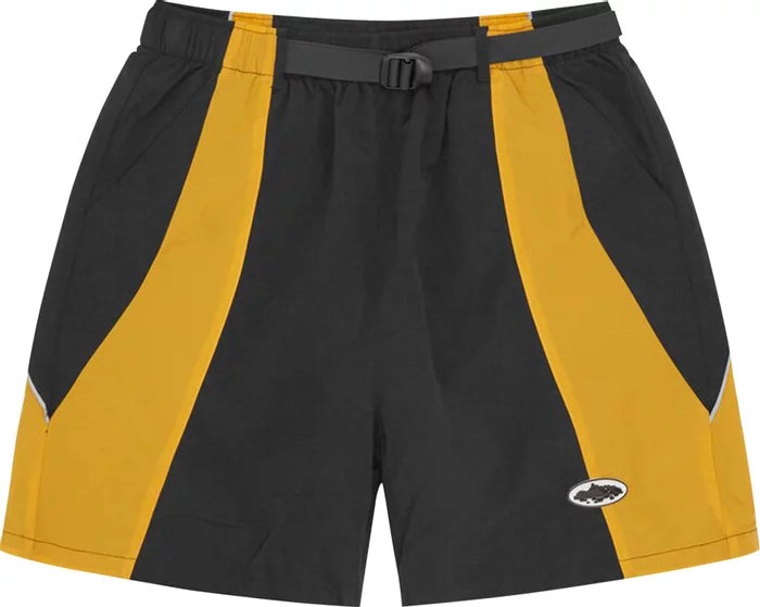 Corteiz Spring Shorts “Black Yellow”