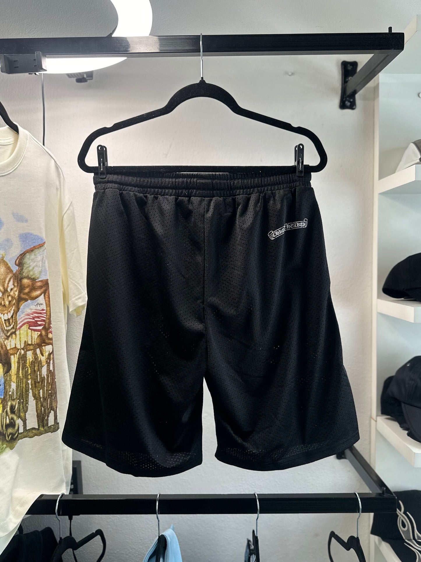 Shorts Chrome Hearts Football Black (Pronta Entrega)