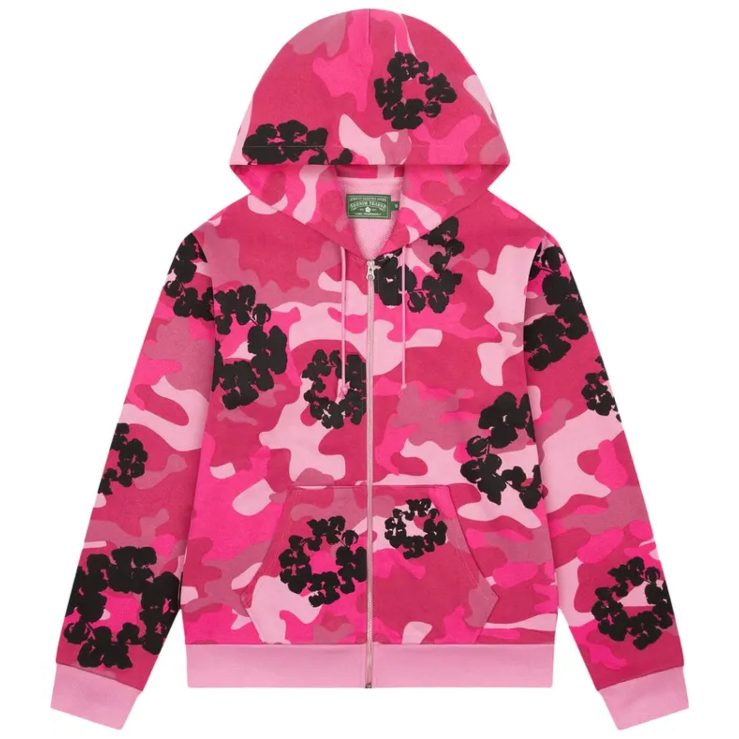 Moletom Denim Tears The Wreath Zip ‘Pink Camo’
