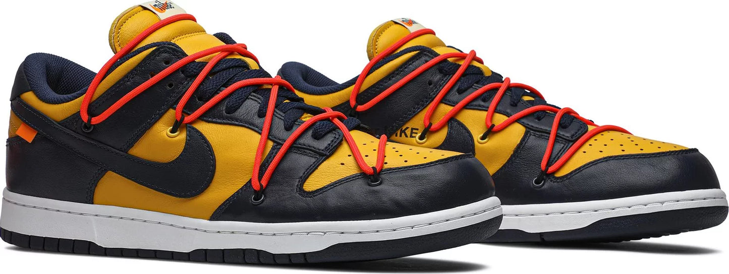 Nike Dunk Low x Off White "University Gold"