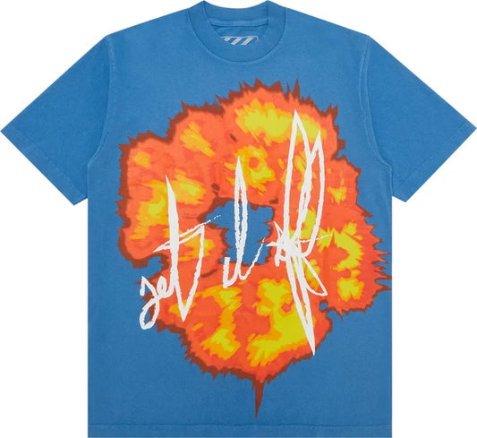 Camiseta Denim Tears x Offset Selt It Off Blue