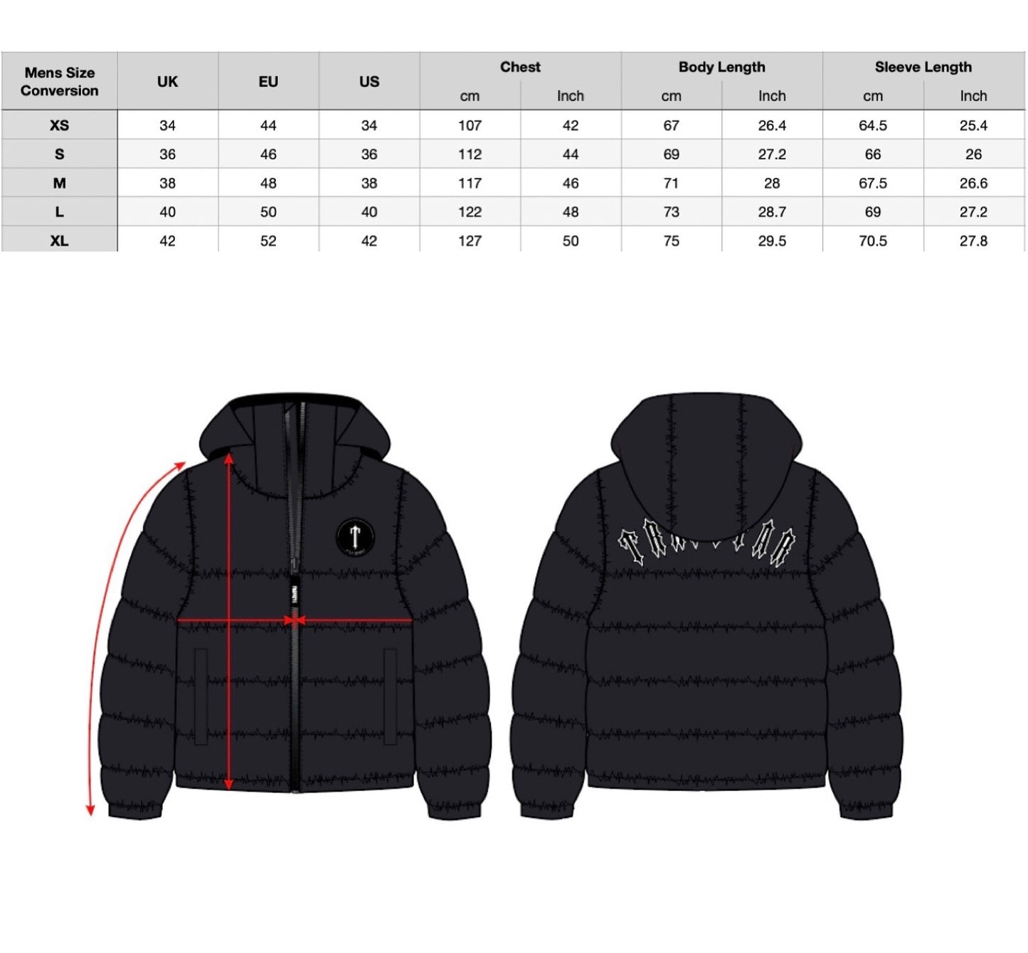 Trapstar Decoded 2.0 Hooded Puffer Jacket