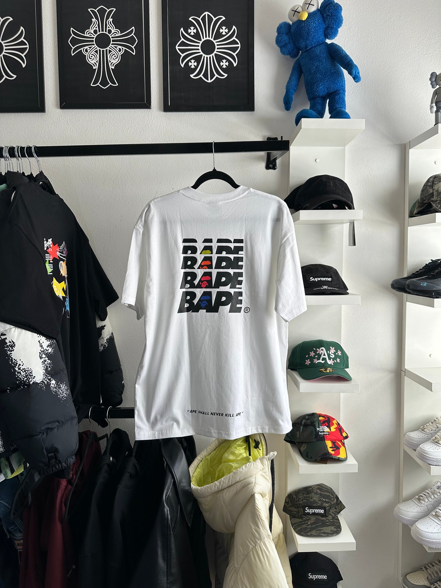 Camiseta Bape ‘Ape Shall Never Kill Ape’ (Pronta Entrega)