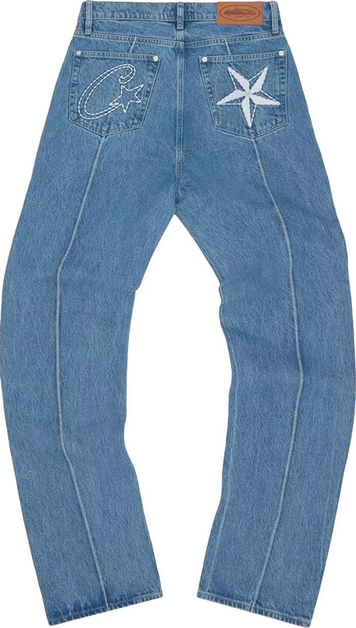 Calça Jeans Corteiz Denim “Blue”