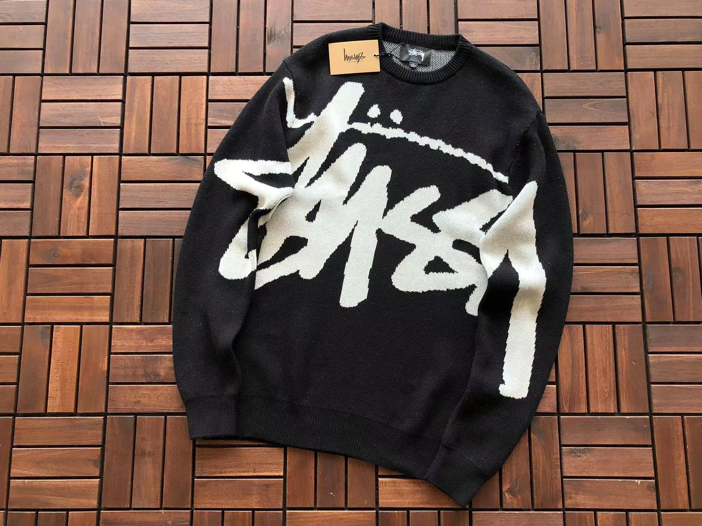 Suéter Stussy Preto “Big Logo”