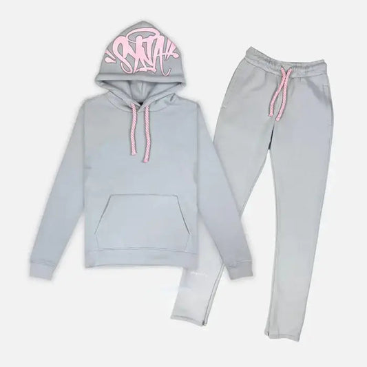 Conjunto Syna World Cinza/Rosa