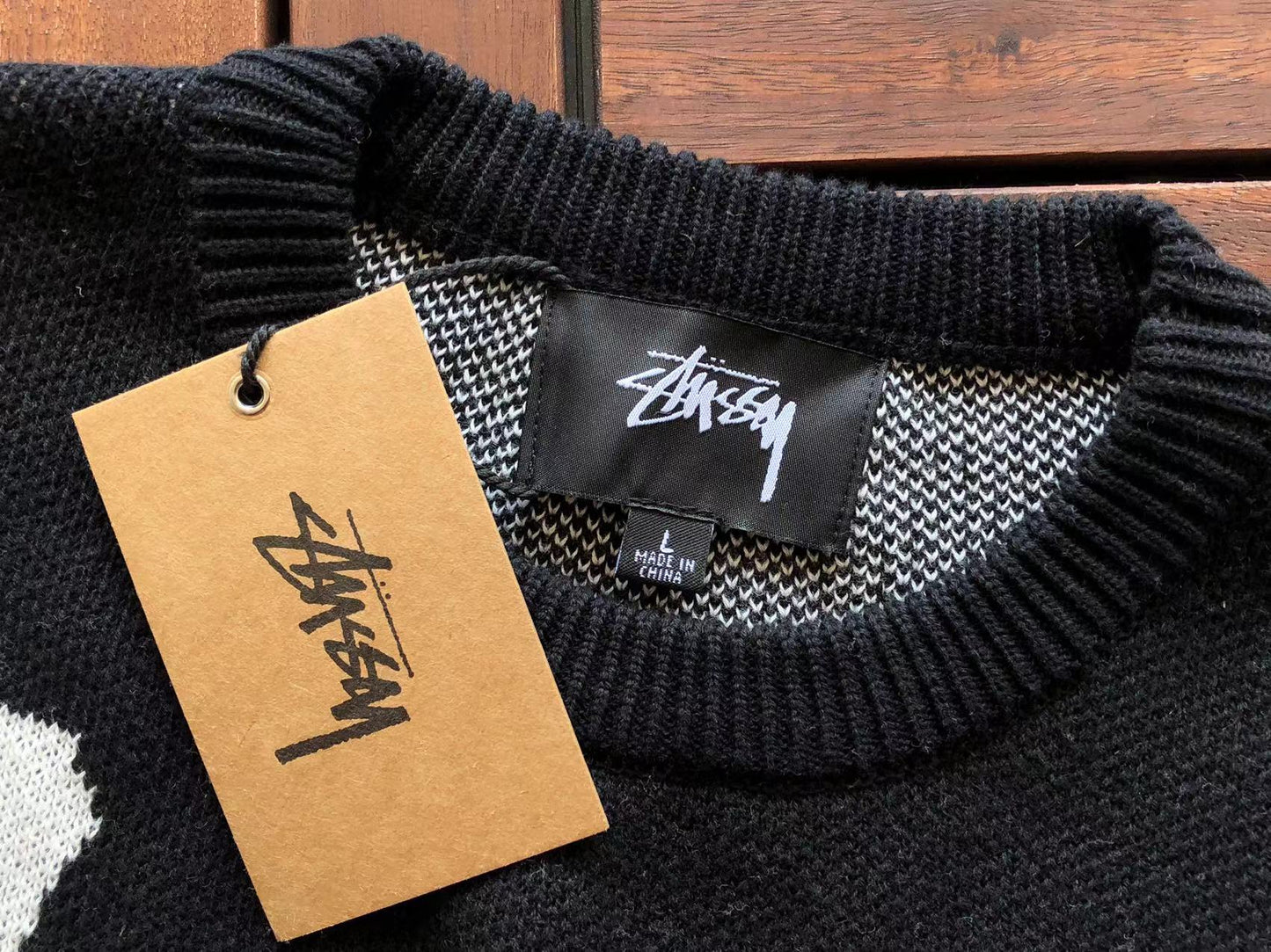 Suéter Stussy Preto “Big Logo”