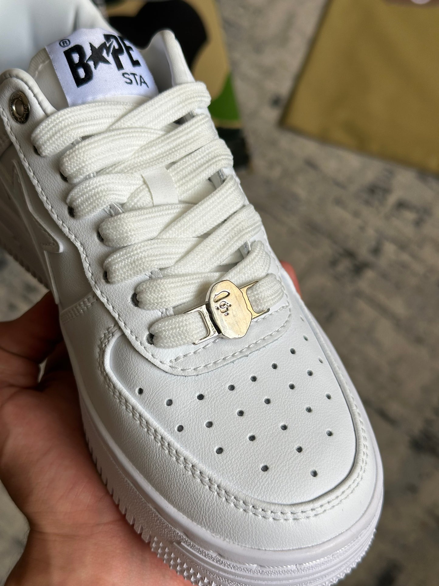 Bapesta “Triple White” (Pronta Entrega)