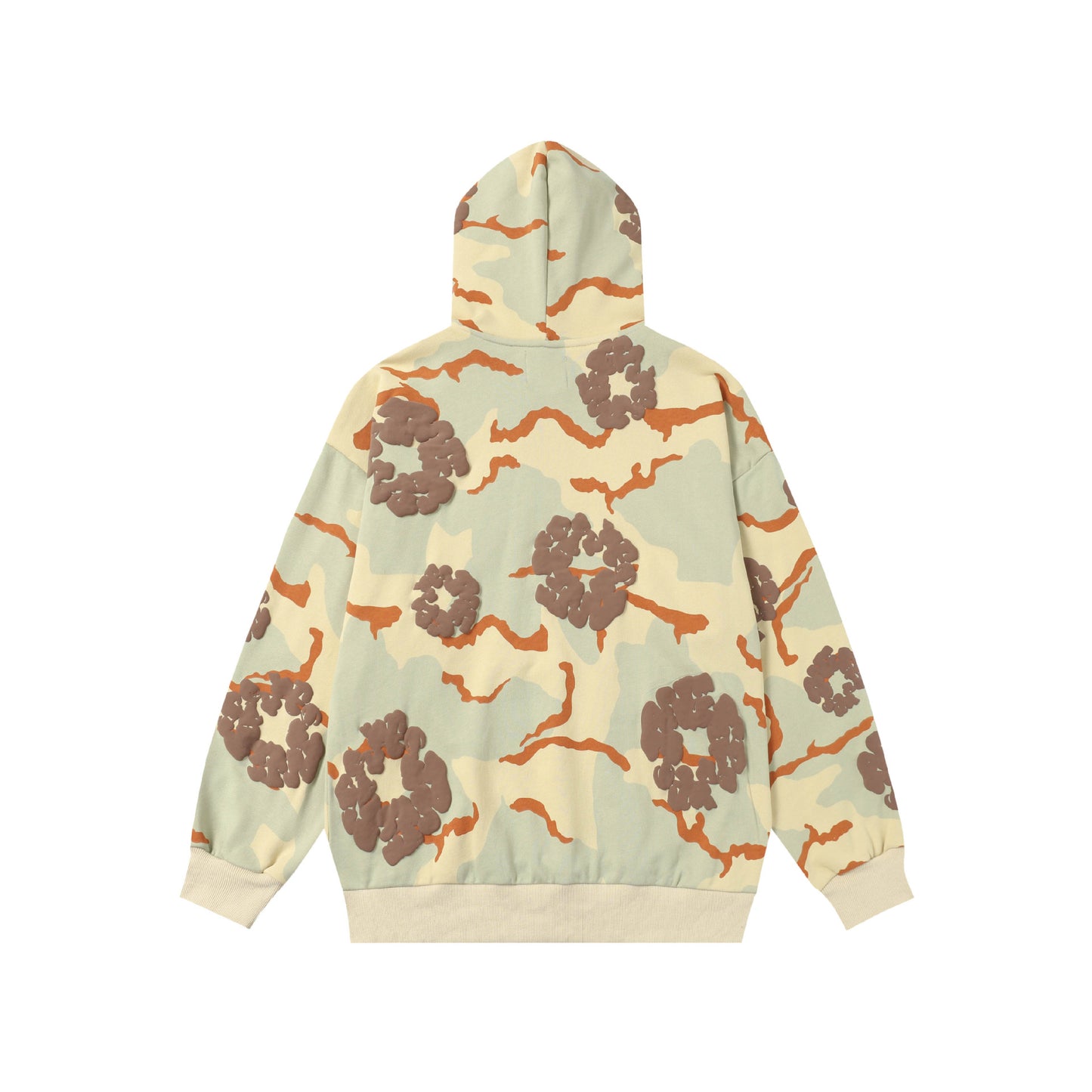 Moletom Denim Tears The Wreath Zip ‘Brown Camo’
