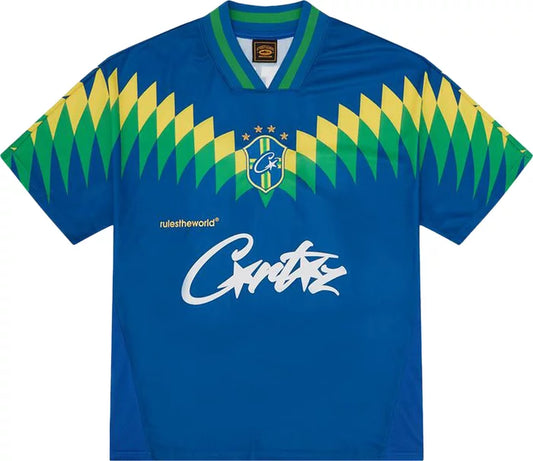 Camiseta Corteiz Brasil Football Jersey “Blue”