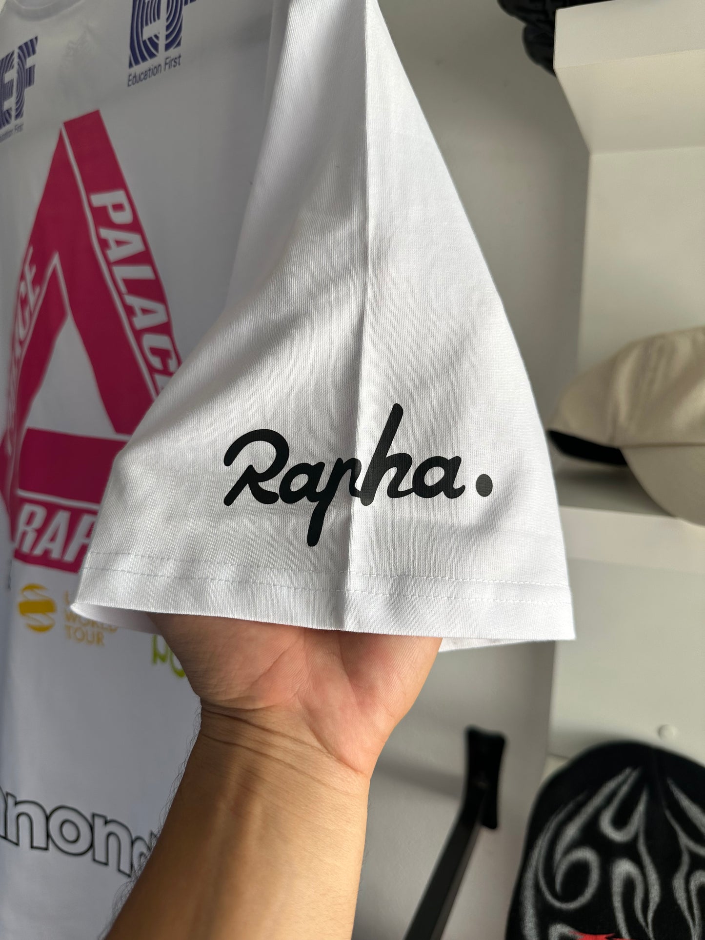 Camiseta Palace x Rapha Off Bike White (Pronta Entrega)