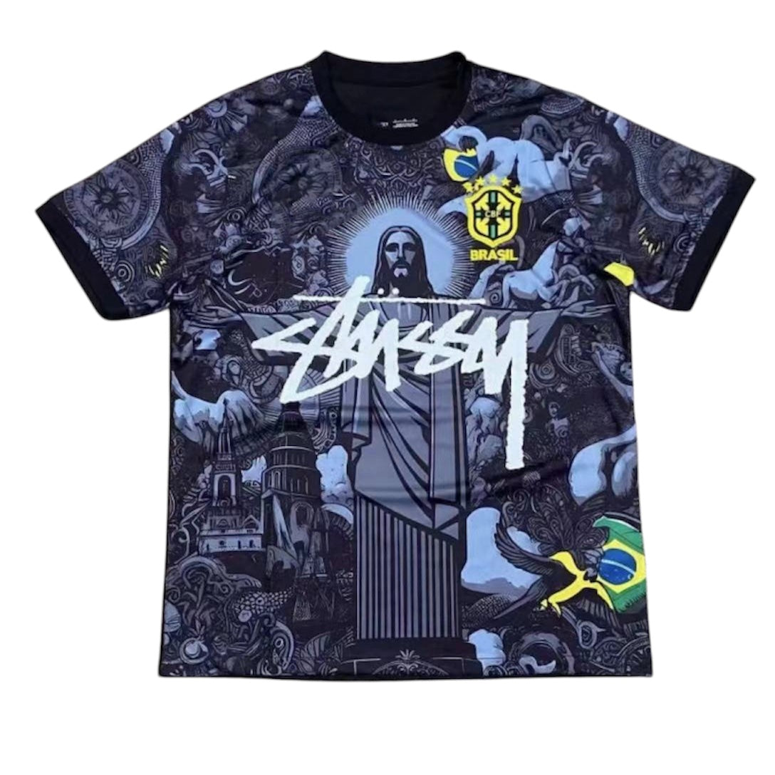 Camiseta De Time Brasil Stussy Azul “Rio de Janeiro”